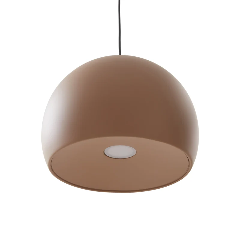 B-Ware Lucande LED-Hängeleuchte Lythara braun 50 cm Aluminium Hängelampe Lampe Leuchte