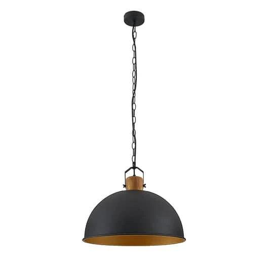B-Ware Lindby Flurin Hängeleuchte Deckenlampe Deko-Pendelleuchte E27 Metallschirm 1-flg