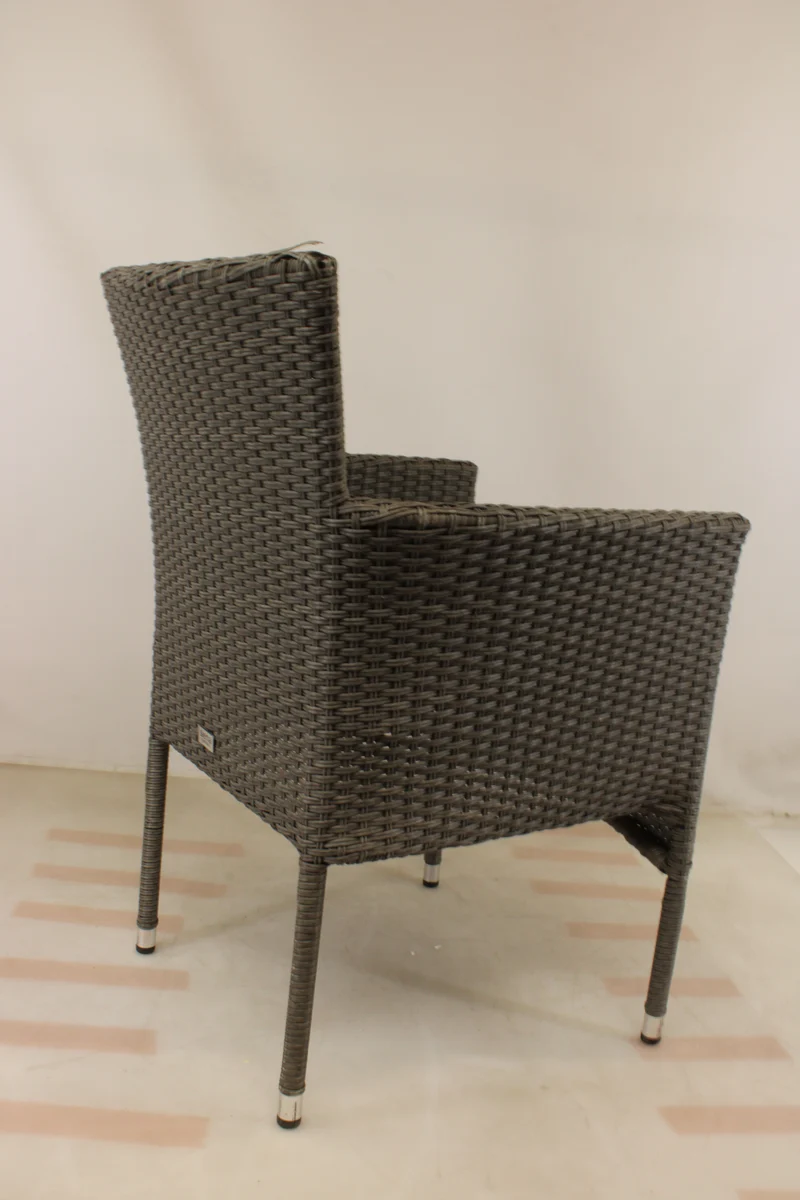 B-Ware Siena Garden Padova Dining Sessel grau Stuhl Stapelstuhl Outdoor SIEHE TEXT/FOTO