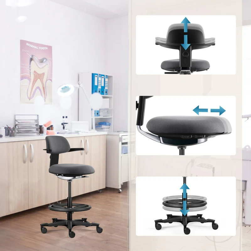 B-Ware hjh OFFICE Arbeitsstuhl Drehstuhl TOP WORK 40 Stoff Stuhl SIEHE TEXT/FOTO