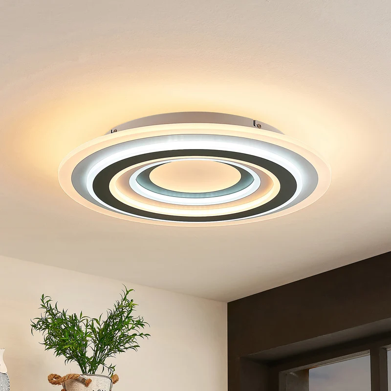 B-Ware Lindby Deckenleuchte Lampe LED dimmbar weiß anthrazit opal SIEHE TEXT