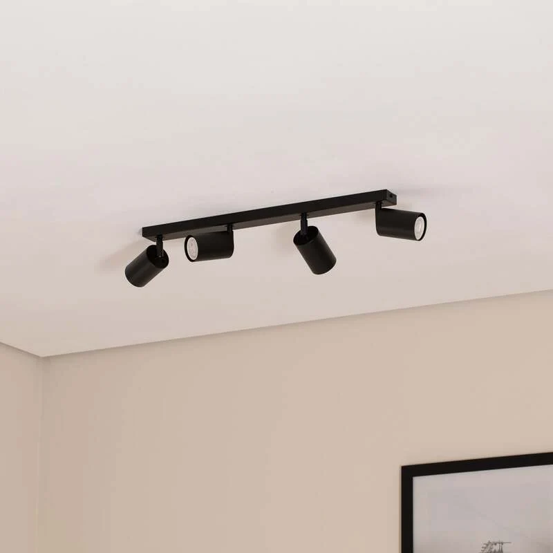 B-Ware SIGMA Deckenstrahler Zoom Deckenleuchte Deckenlampe 4-flg. Leuchte Lampe schwarz