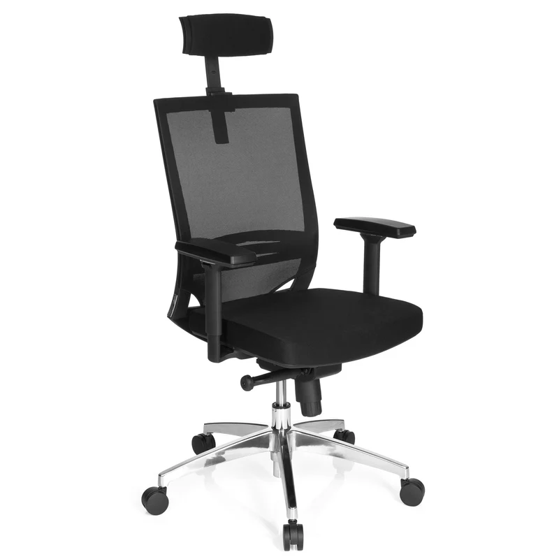 B-Ware hjh OFFICE Bürostuhl Chefsessel PORTO MAX HIGH Sitz Netz schwarz SIEHE TEXT
