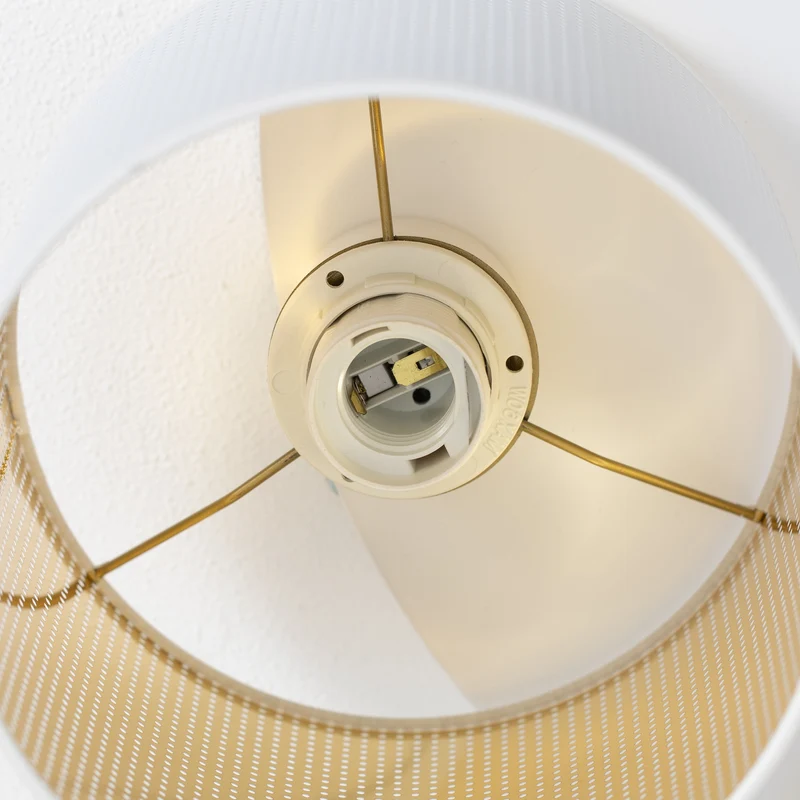 B-Ware Deckenleuchte Deckenlampe Jovin Weiß Gold fünf Schirme Wohnzimmer Esszimmer