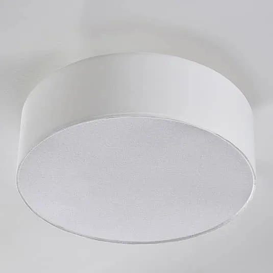 B-Ware Lindby Deckenlampe Sebatin Wohnzimmerleuchte Deckenlampe Stoffleuchte E27 LED