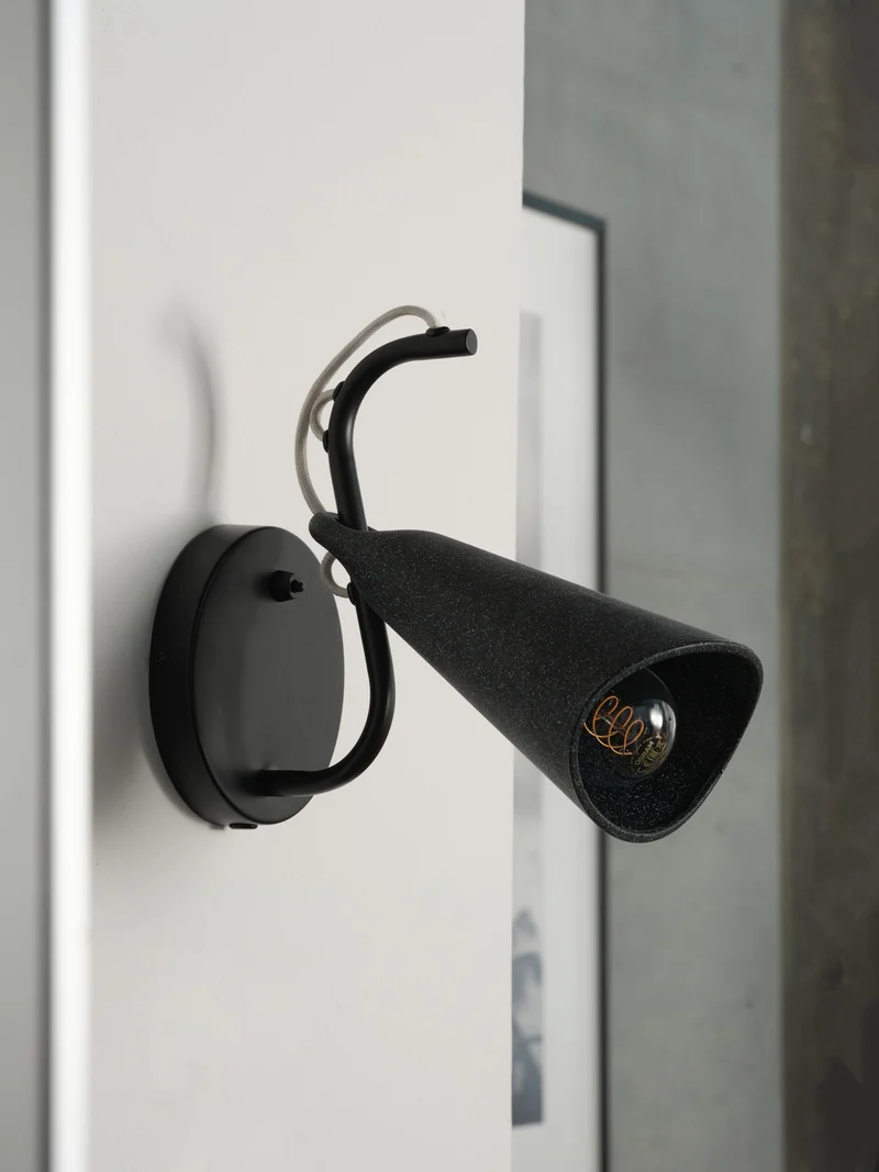 B-Ware OSRAM Wandleuchte Wandlampe Decor Bell E27 Schwarz Innenbereich