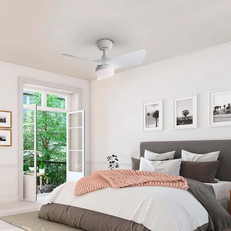 B-Ware Schuller Valencia Deckenventilator Ventilator LED Tropic Weiß Fernbedienung CCT