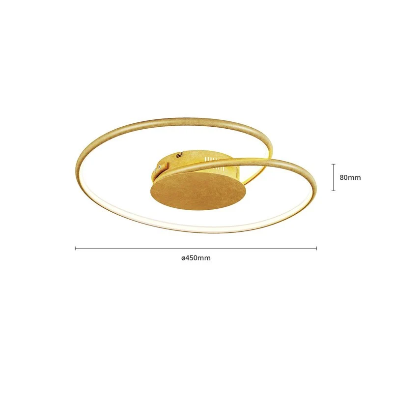B-Ware Lindby Joline LED-Deckenlampe Deckenlampe Lampe Leuchte gold 16W SIEHE TEXT/FOTO