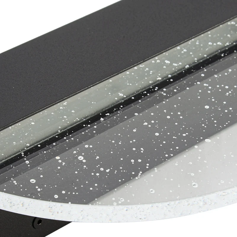B-Ware Lucande Wandleuchte Narkelo Wandlampe LED schwarz klar CCT IP44 Außenleuchte