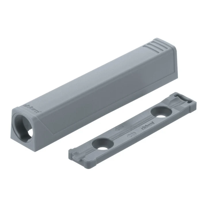 3x B-Ware Blum Adapterplatte Montageplatte Tip On Türen Kunststoff Platingrau lang 3 STÜCK