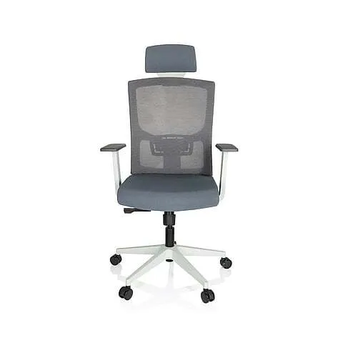 B-Ware hjh OFFICE Bürostuhl Drehstuhl Stuhl CAPTIVO BASE W Stoff Netzstoff grau