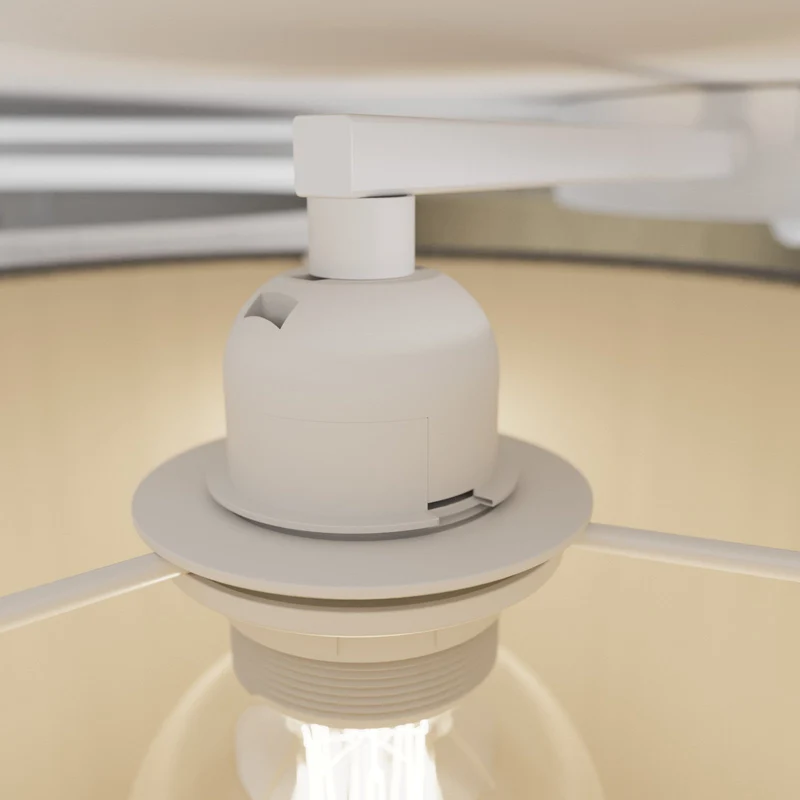 B-Ware Lindby Laurenz Deckenlampe Hängelampe 5-flmg. E27 90cm braun-beige SIEHE TEXT