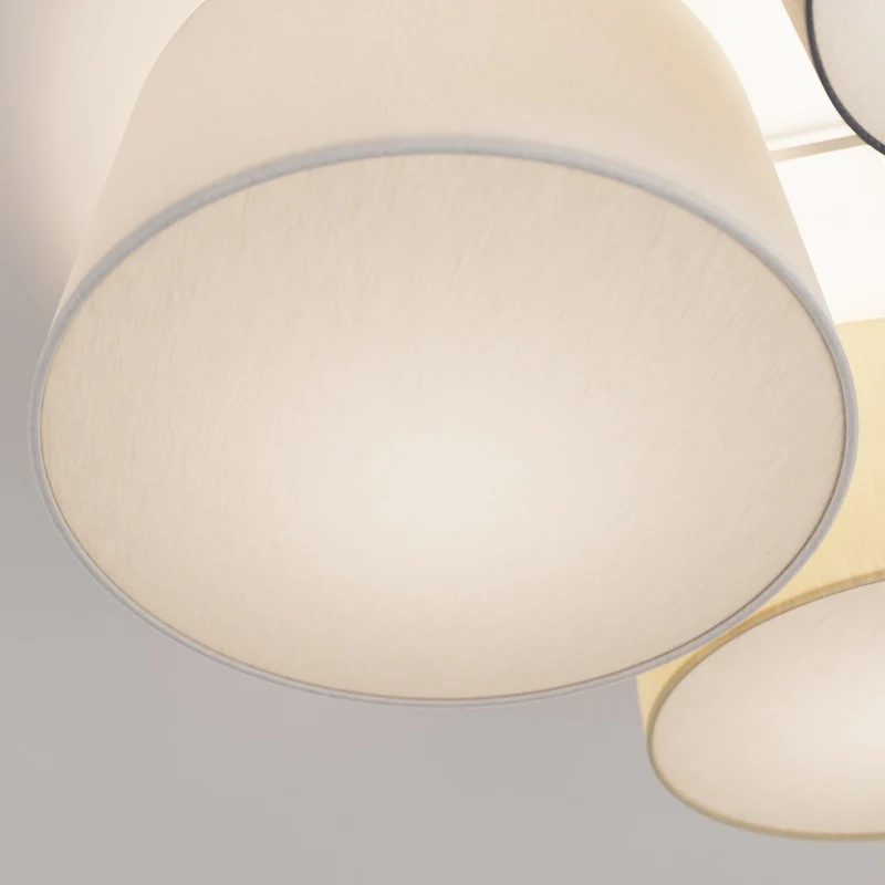 B-Ware Lindby Laurenz Deckenlampe Hängelampe 5-flmg E27 90cm braun-beige SIEHE TEXT