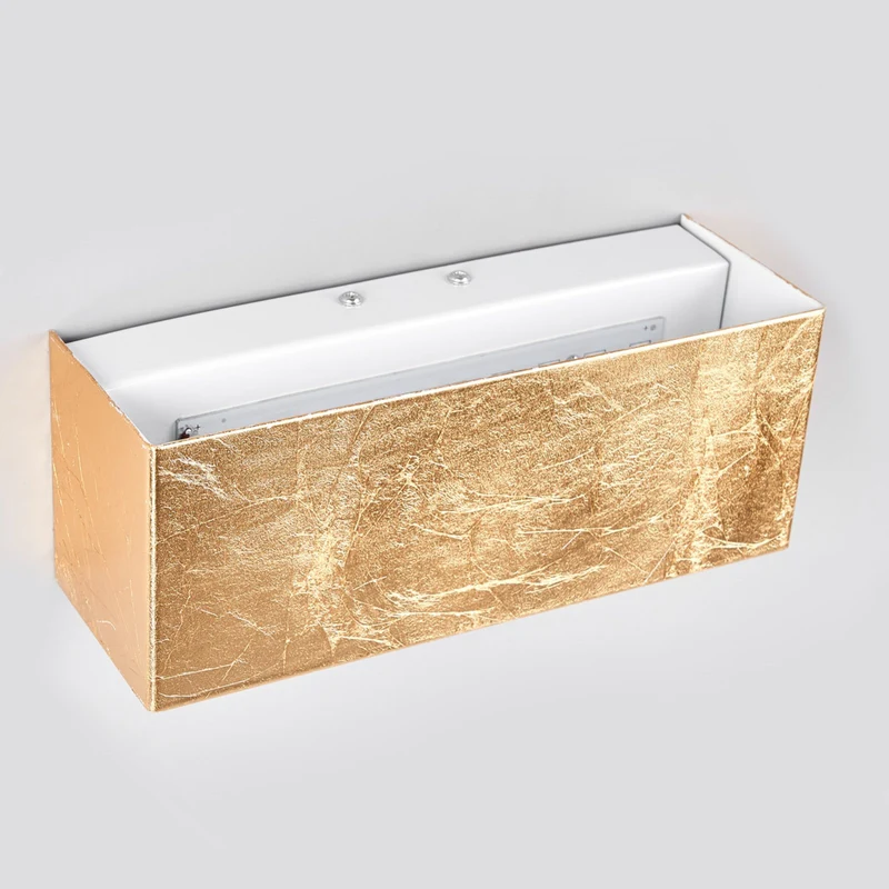 2x B-Ware Lindby LED-Wandleuchte Quentin Lampe Flurleuchte Wandlampe LED 10W gold 2 STÜCK