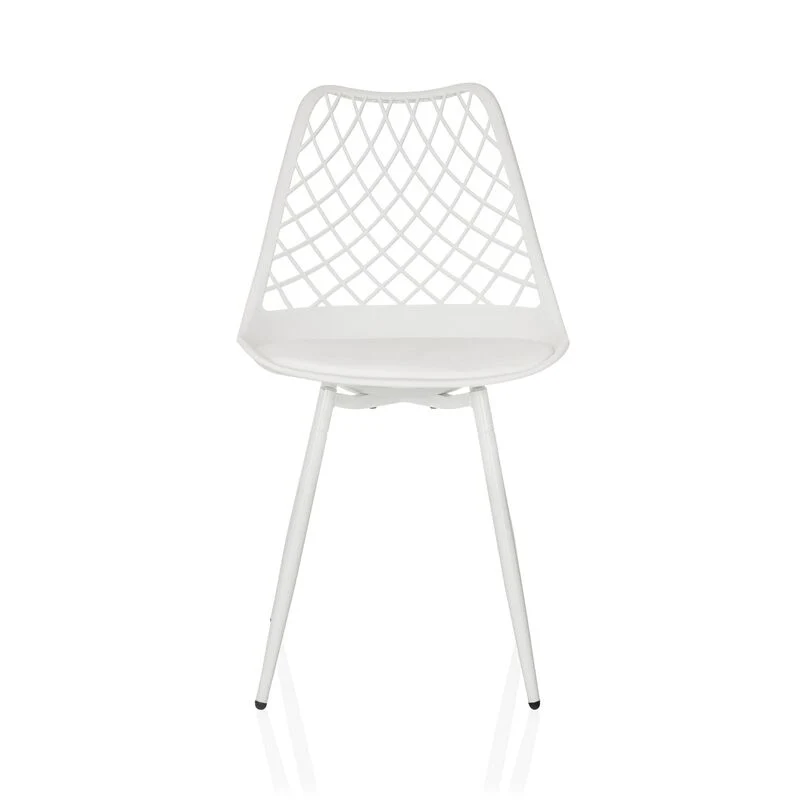 B-Ware hjh LIVING BEGIO S Outdoor Stuhl Schalenstuhl Gartenstuhl weiß SIEHE TEXT/FOTO
