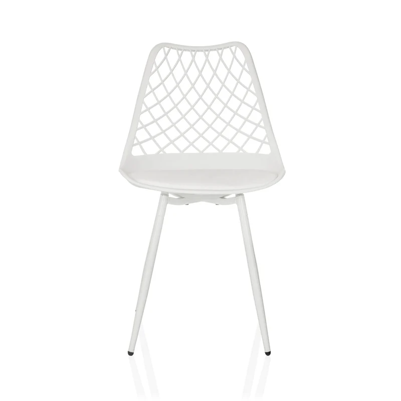 B-Ware hjh LIVING BEGIO S Outdoor Stuhl Schalenstuhl Gartenstuhl weiß SIEHE TEXT/FOTO