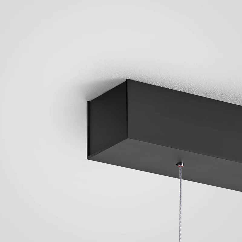 B-Ware Quitani Hängelampe Pendelleuchte LED Leuchte Keijo Nussbaum Schwarz 123 cm Lampe