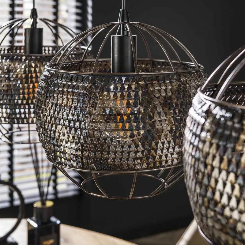 B-Ware Setengah Hängeleuchte Pendelleuchte Metall schwarz braun Leuchte Lampe