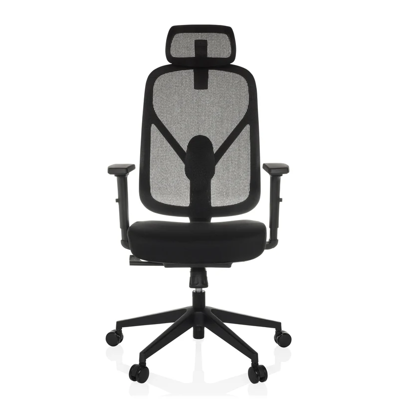B-Ware Bürostuhl Drehstuhl RALOO ECO Sitz Stoff Rücken Netz schwarz hjh OFFICE Stuhl