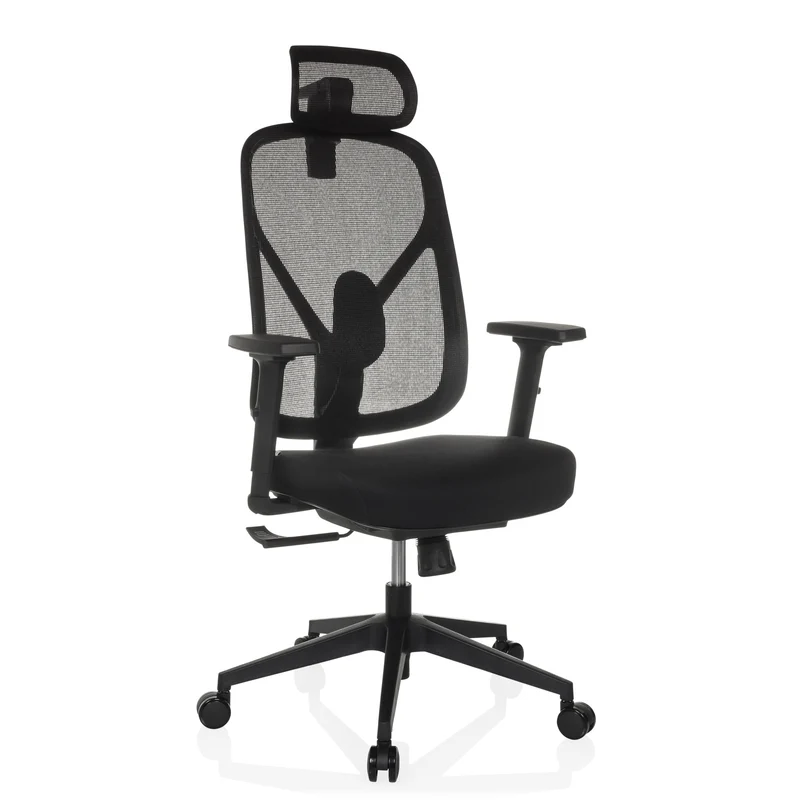 B-Ware Bürostuhl Drehstuhl RALOO ECO Sitz Stoff Rücken Netz schwarz hjh OFFICE Stuhl