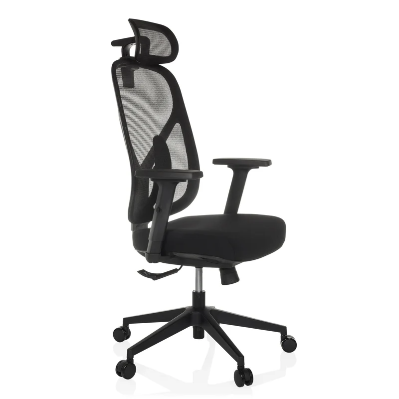 B-Ware Bürostuhl Drehstuhl RALOO ECO Sitz Stoff Rücken Netz schwarz hjh OFFICE Stuhl