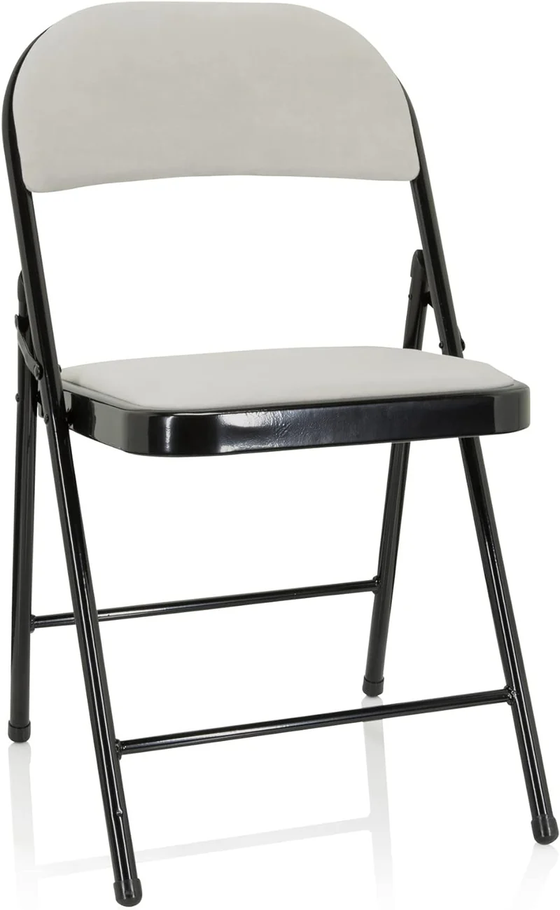 B-Ware hjh OFFICE TUDELA I Klappstuhl Weiß Bürostuhl Konferenzstuhl Schreibtischst559