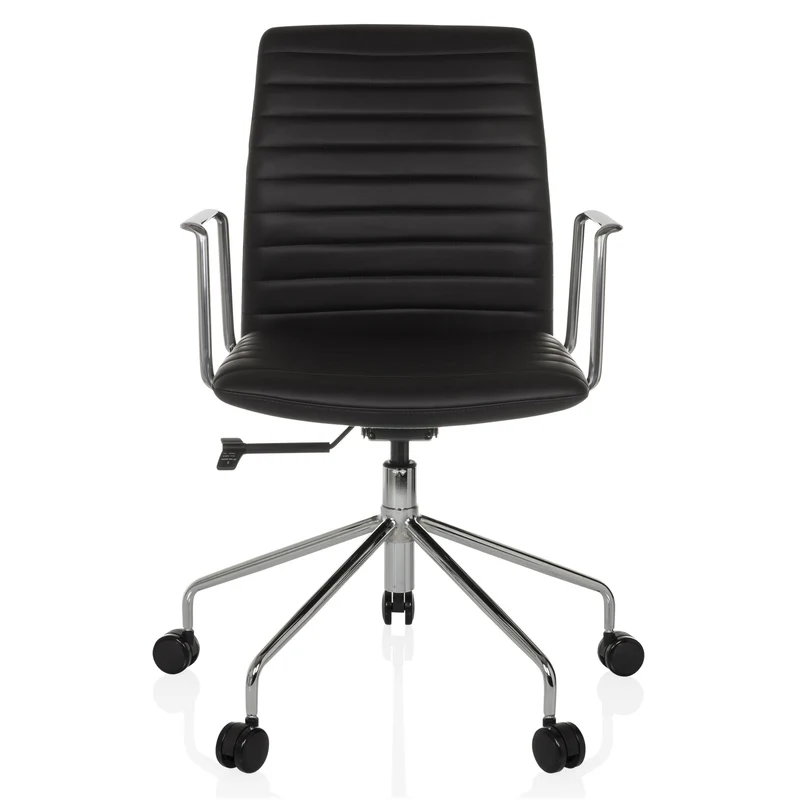 B-Ware hjh OFFICE Bürostuhl Chefsessel Drehstuhl VEMONA 30 Kunstleder Stuhl Schwarz