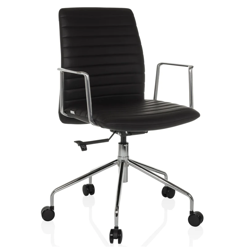 B-Ware hjh OFFICE Bürostuhl Chefsessel Drehstuhl VEMONA 30 Kunstleder Stuhl Schwarz