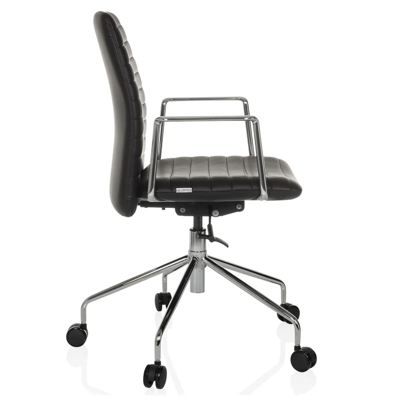 B-Ware hjh OFFICE Bürostuhl Chefsessel Drehstuhl VEMONA 30 Kunstleder Stuhl Schwarz