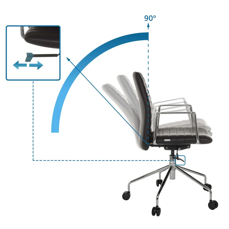 B-Ware hjh OFFICE Bürostuhl Chefsessel Drehstuhl VEMONA 30 Kunstleder Stuhl Schwarz
