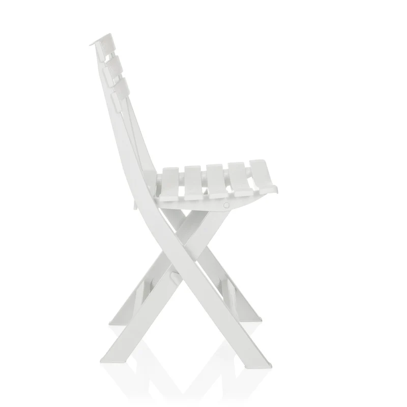 B-Ware hjh LIVING Outdoorstuhl Klappstuhl Gartenstuhl Campingstuhl Weiß Kunststoff243