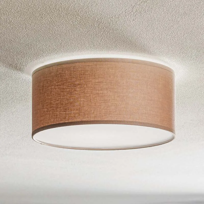 B-Ware Euluna Deckenlampe Rondo Deckenlampe Wohnzimmerlampe E27 cappuccino Ø 30 cm