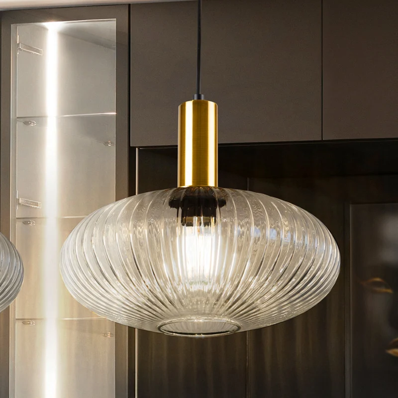 B-Ware Schuller Hängeleuchte Pendelleuchte Norma E27 LED Schwarz Transparent Glas Ø30cm