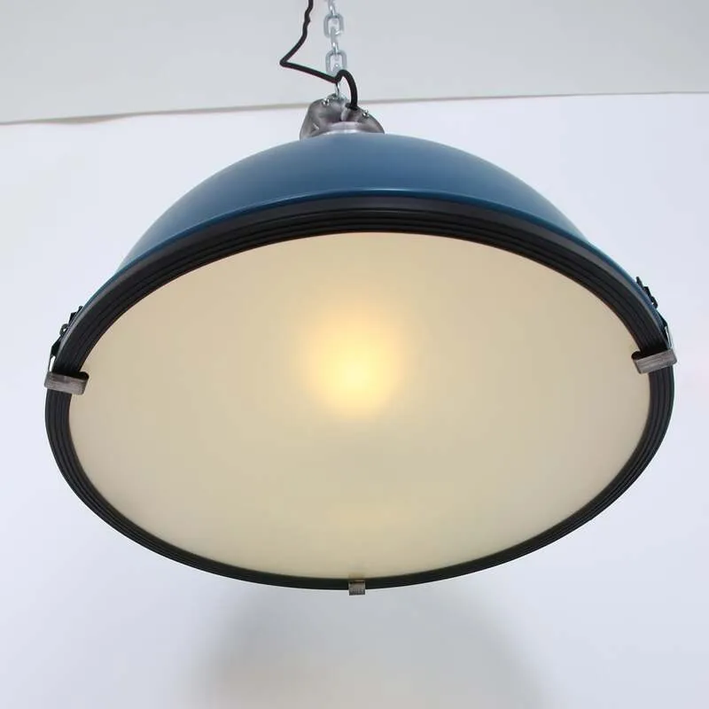 B-Ware Steinhauer Hängelampe Pendelleuchte Bikkel petrol silber Metalllampe SIEHE TEXT