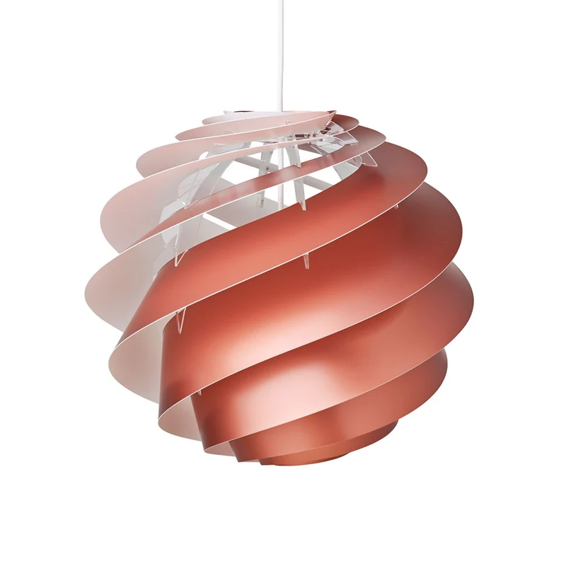 B-Ware Le Klint Pendelleuchte Hängelampe Swirl 3 Medium Kupfer Ø40cm Designerlampe