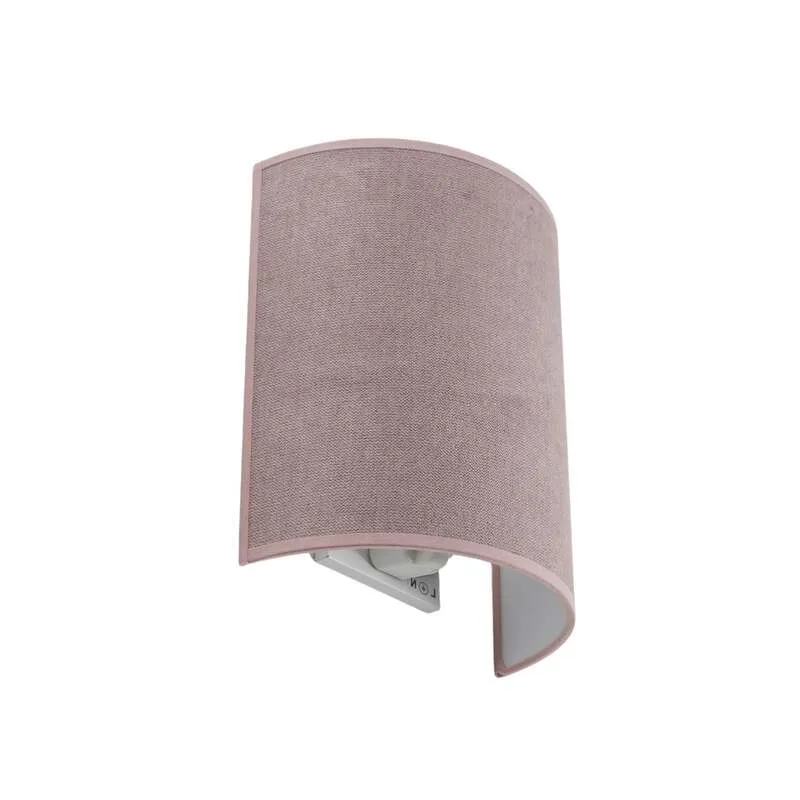 B-Ware Celine Wandleuchte Wandlampe Soro Rosa Stoff E27 Lampenfassung