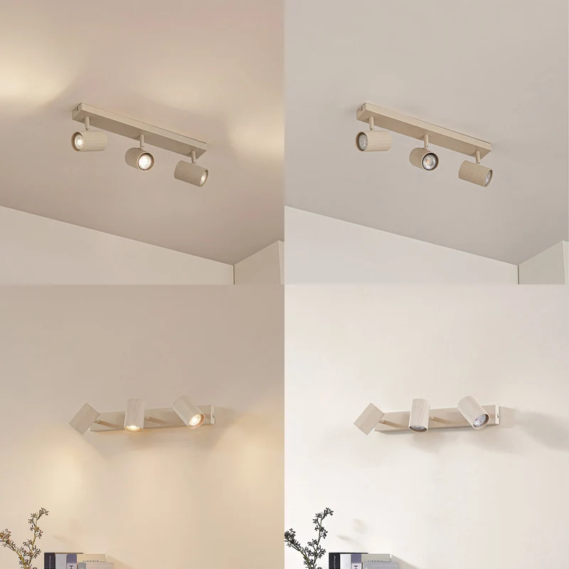 B-Ware Lindby Deckenspots Strahler Kardis beige 3-flammig Metall GU10 LED Beleuchtung
