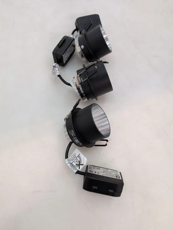 B-Ware Paulmann Einbauleuchte Einbaustrahler LED dimmbar schwarz matt 3er Set IP44 6W