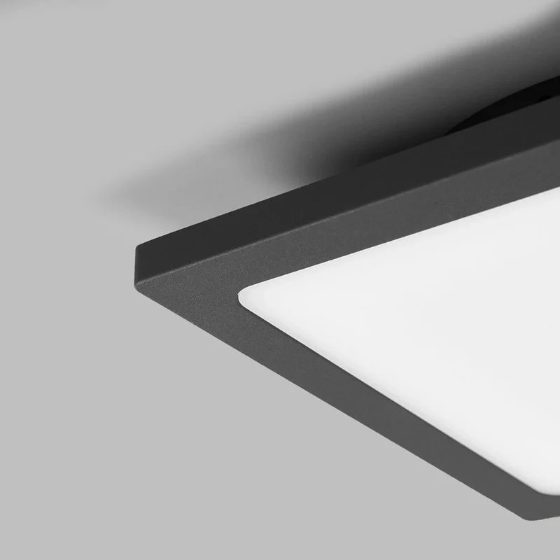 B-Ware Lucande Deckenleuchte Außenlampe LED Sensor Mabella dunkelgrau weiß IP65