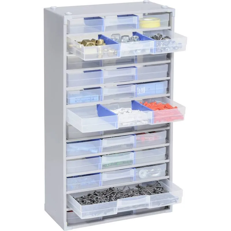 B-Ware Allit Kleinteilemagazin Aufbewahrungsbox Magazin VP Pro M Stahlblech 12 Schübe