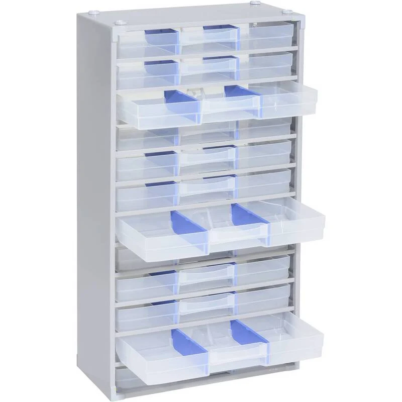 B-Ware Allit Kleinteilemagazin Aufbewahrungsbox Magazin VP Pro M Stahlblech 12 Schübe