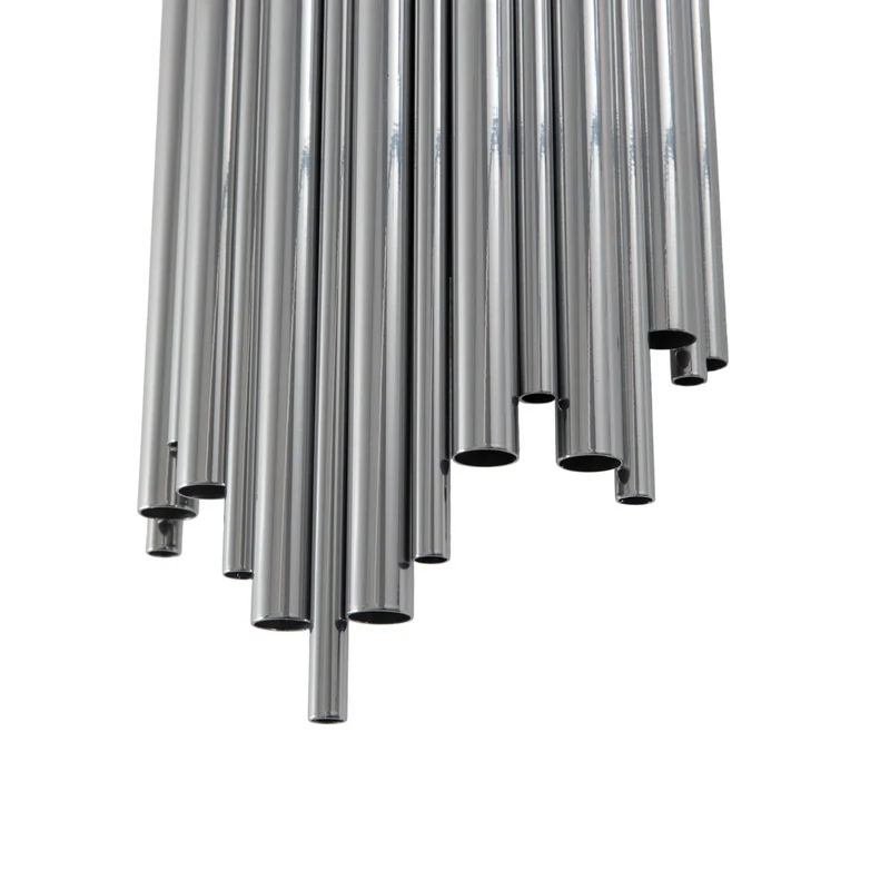 B-Ware Opviq Wandleuchte Reis Wandlampe Leuchte chrom Metall Höhe 50 cm E14 LED dimmbar