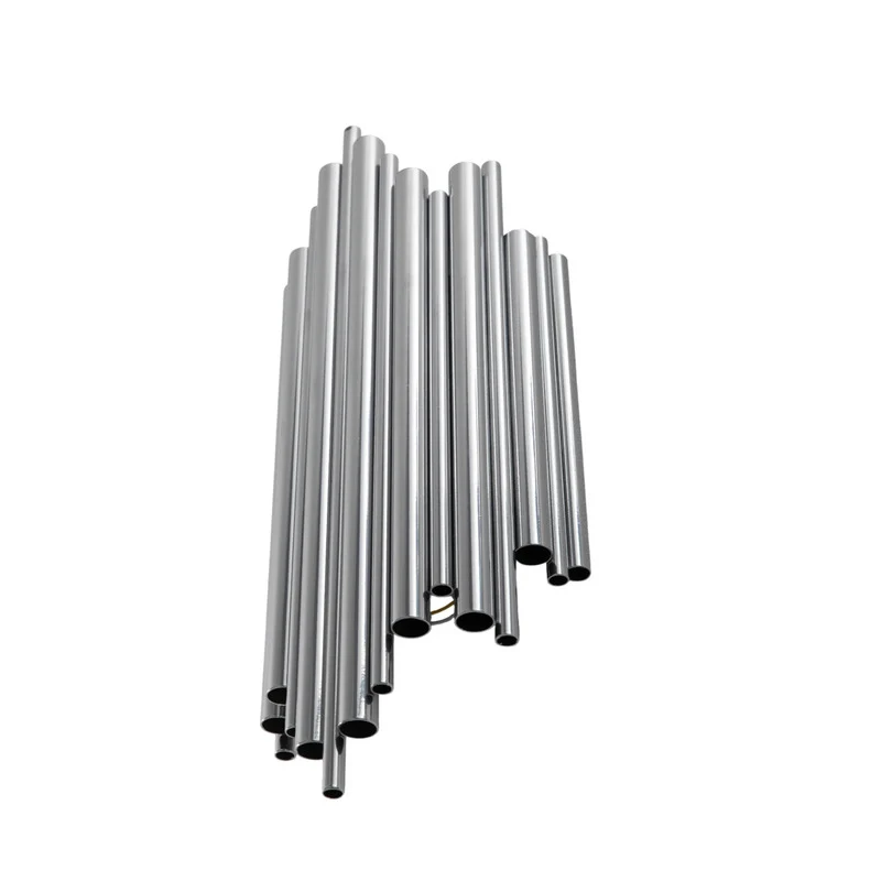 B-Ware Opviq Wandleuchte Reis Wandlampe Leuchte chrom Metall Höhe 50 cm E14 LED dimmbar
