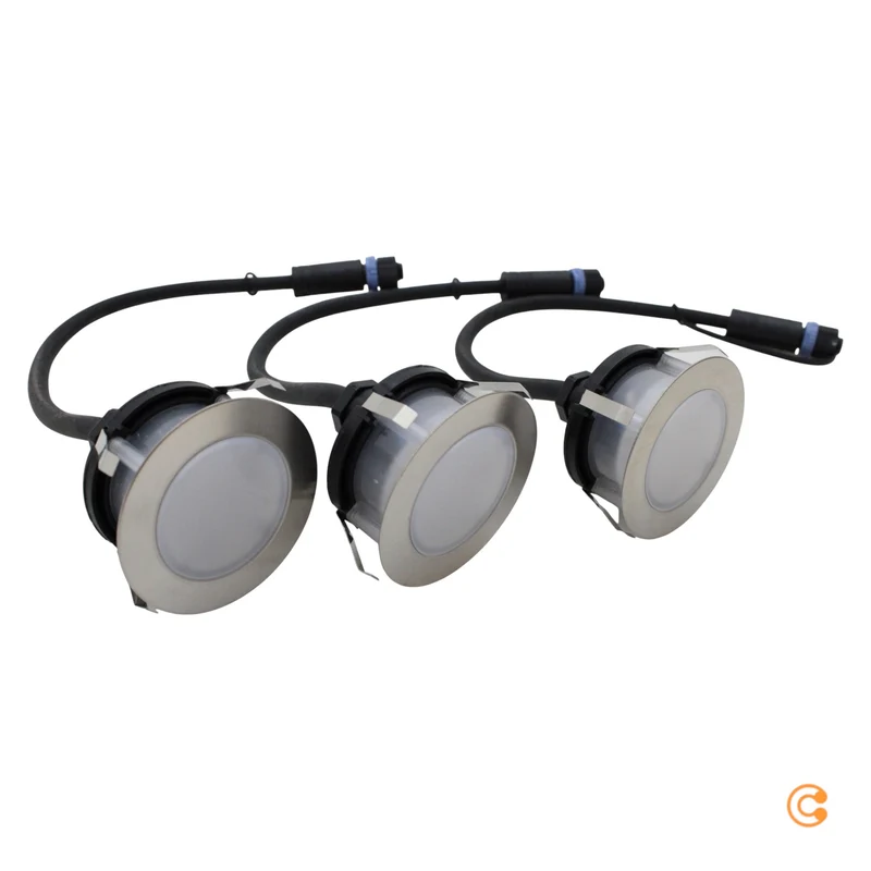 B-Ware Paulmann Einbauleuchte Spot LED Plug Shine Set Leuchte silber warmweiß dimmbar