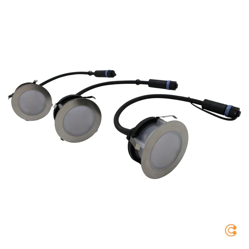 B-Ware Paulmann Einbauleuchte Spot LED Plug Shine Set Leuchte silber warmweiß dimmbar