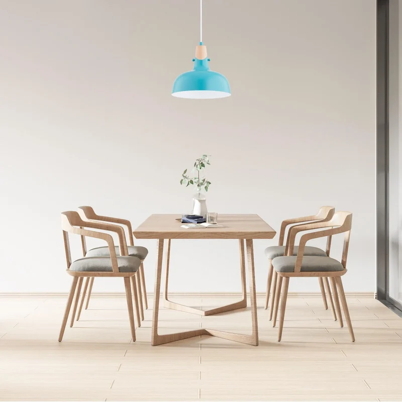 B-Ware Hängeleuchte Pendelleuchte Solo Gem hellblau Metall Ø 23 cm E27 LED Leuchte