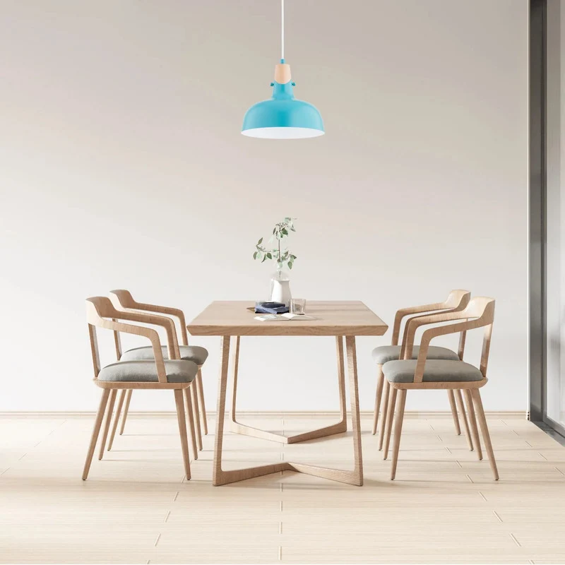 B-Ware Hängeleuchte Pendelleuchte Solo Gem hellblau Metall Ø 23 cm E27 LED Leuchte