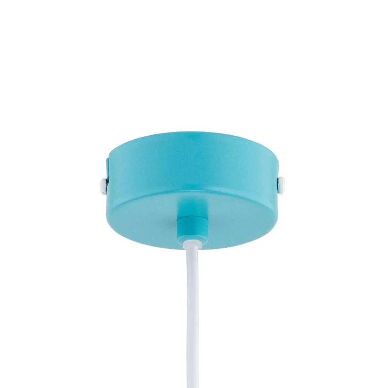 B-Ware Hängeleuchte Pendelleuchte Solo Gem hellblau Metall Ø 23 cm E27 LED Leuchte