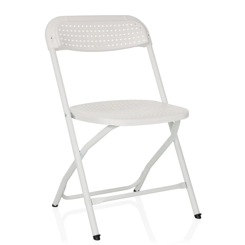 B-Ware hjh OFFICE Besucherstuhl Klappstuhl Stuhl Kunststoff weiß Outdoor stapelbar7
