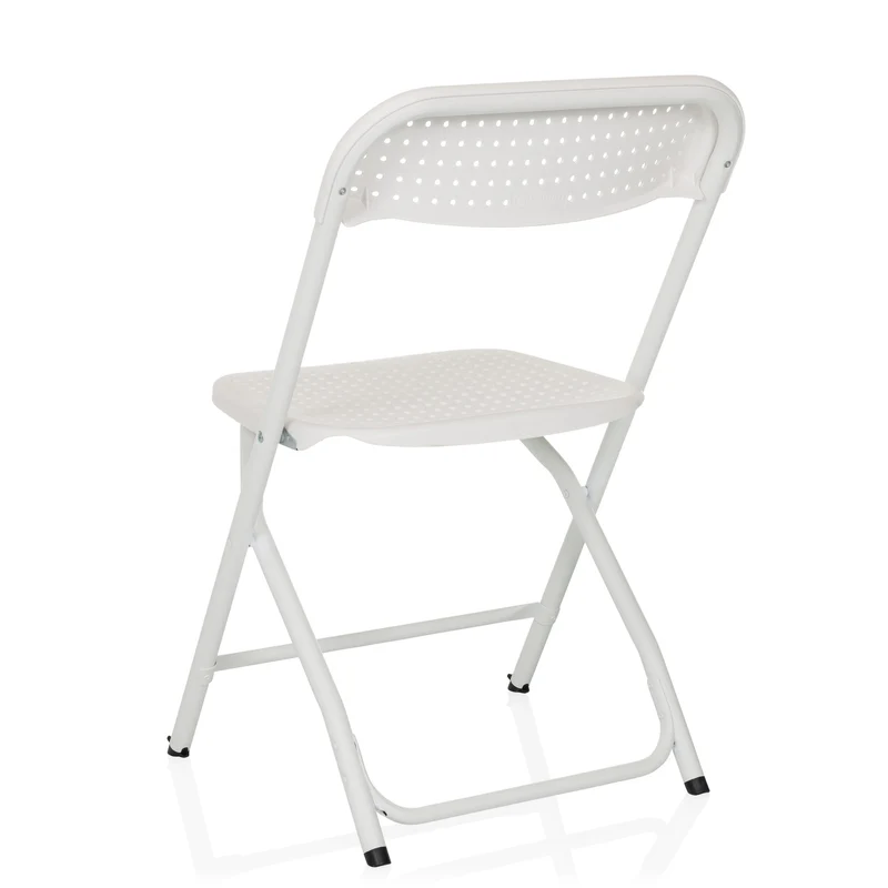 B-Ware hjh OFFICE Besucherstuhl Klappstuhl Stuhl Kunststoff weiß Outdoor stapelbar7